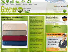 Tablet Screenshot of greenerbuyer.com